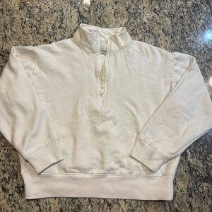 a new day Women's Cream Half-Zip Sweater